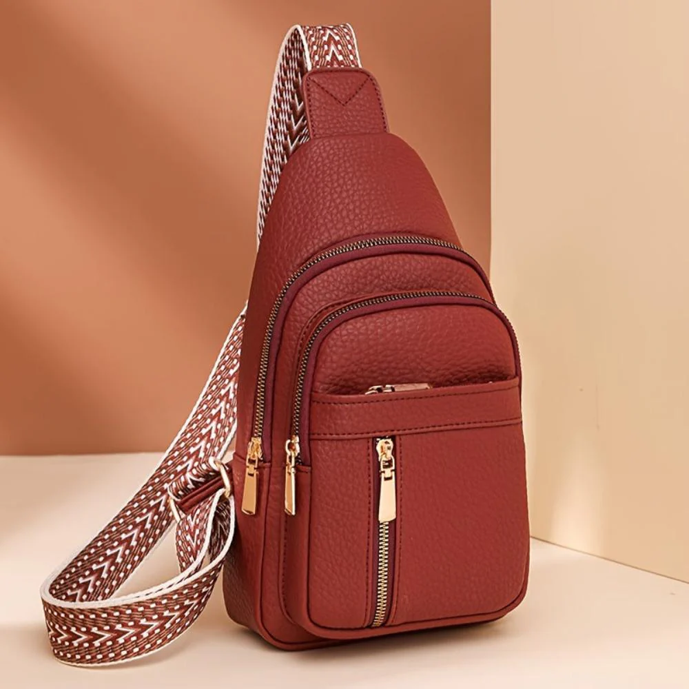 Hazel Vintage Chest Crossbody Bag - Image 3