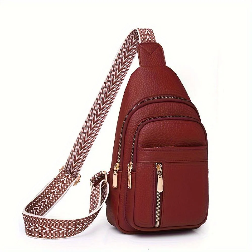 Hazel Vintage Chest Crossbody Bag - Image 6
