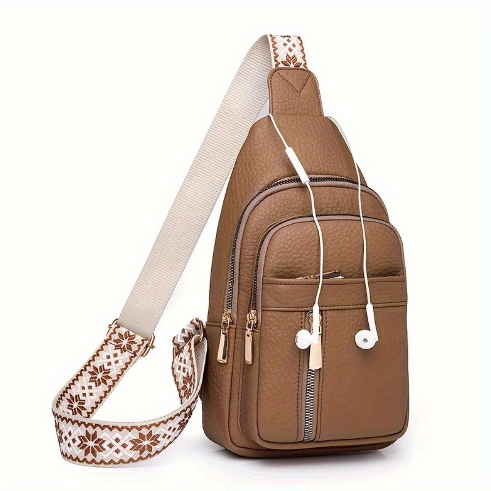 Hazel Vintage Chest Crossbody Bag - Image 9