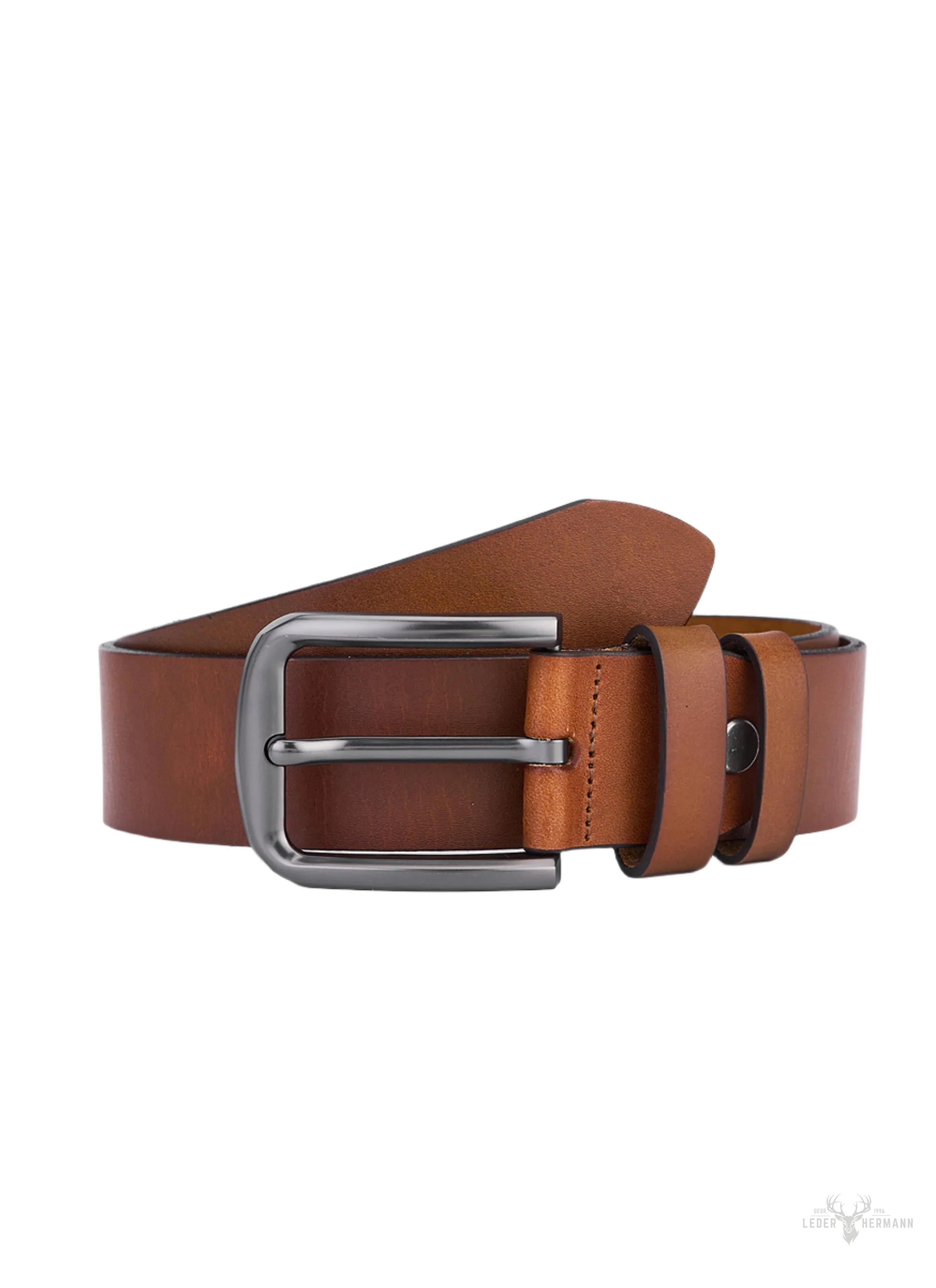Cognac Round Blank Belt - Image 2