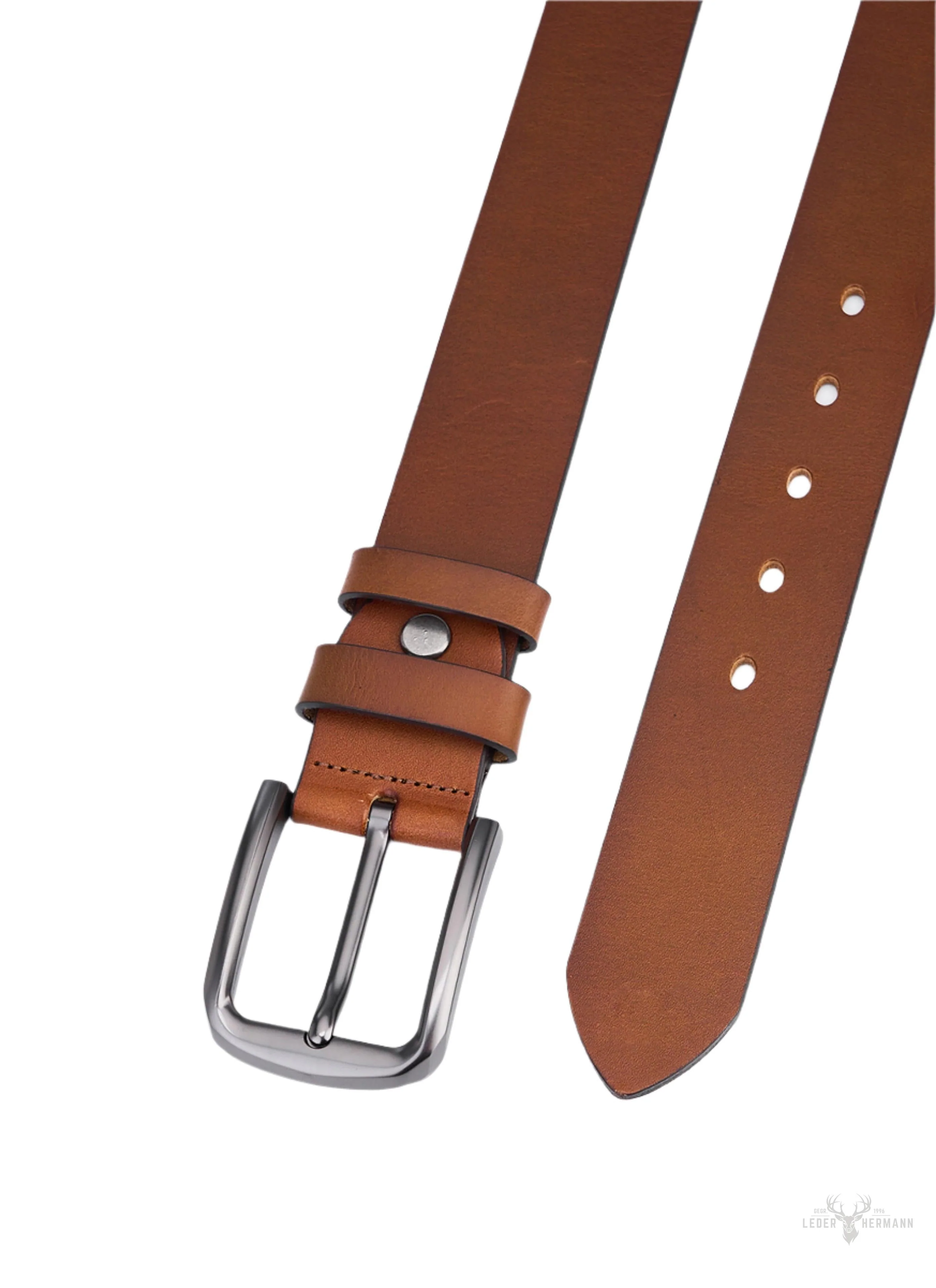 Cognac Round Blank Belt - Image 4