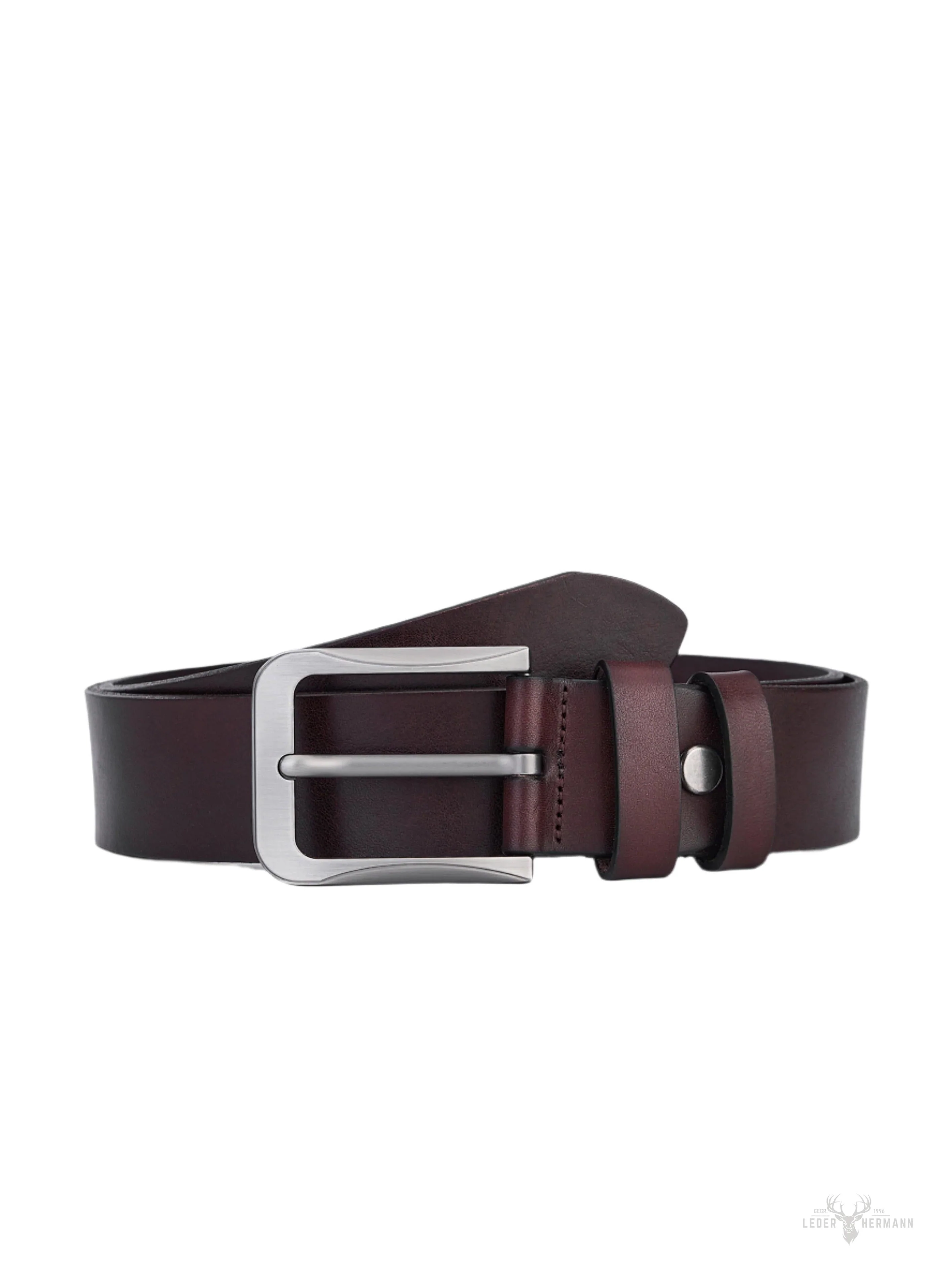 Stylish Round Leather Belt for Men - Leather Belt for a Timeless Look - Image 2