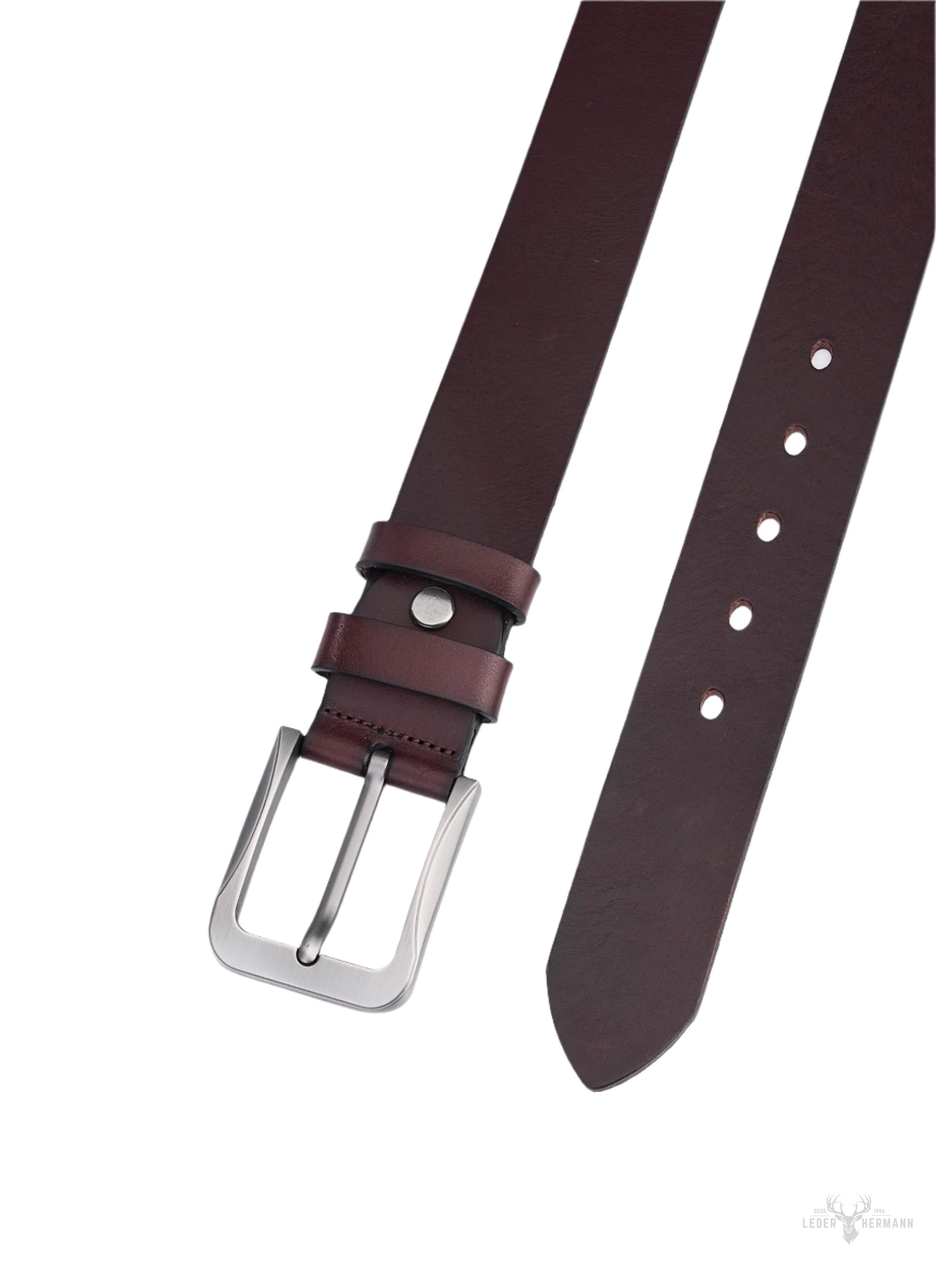 Stylish Round Leather Belt for Men - Leather Belt for a Timeless Look - Image 4