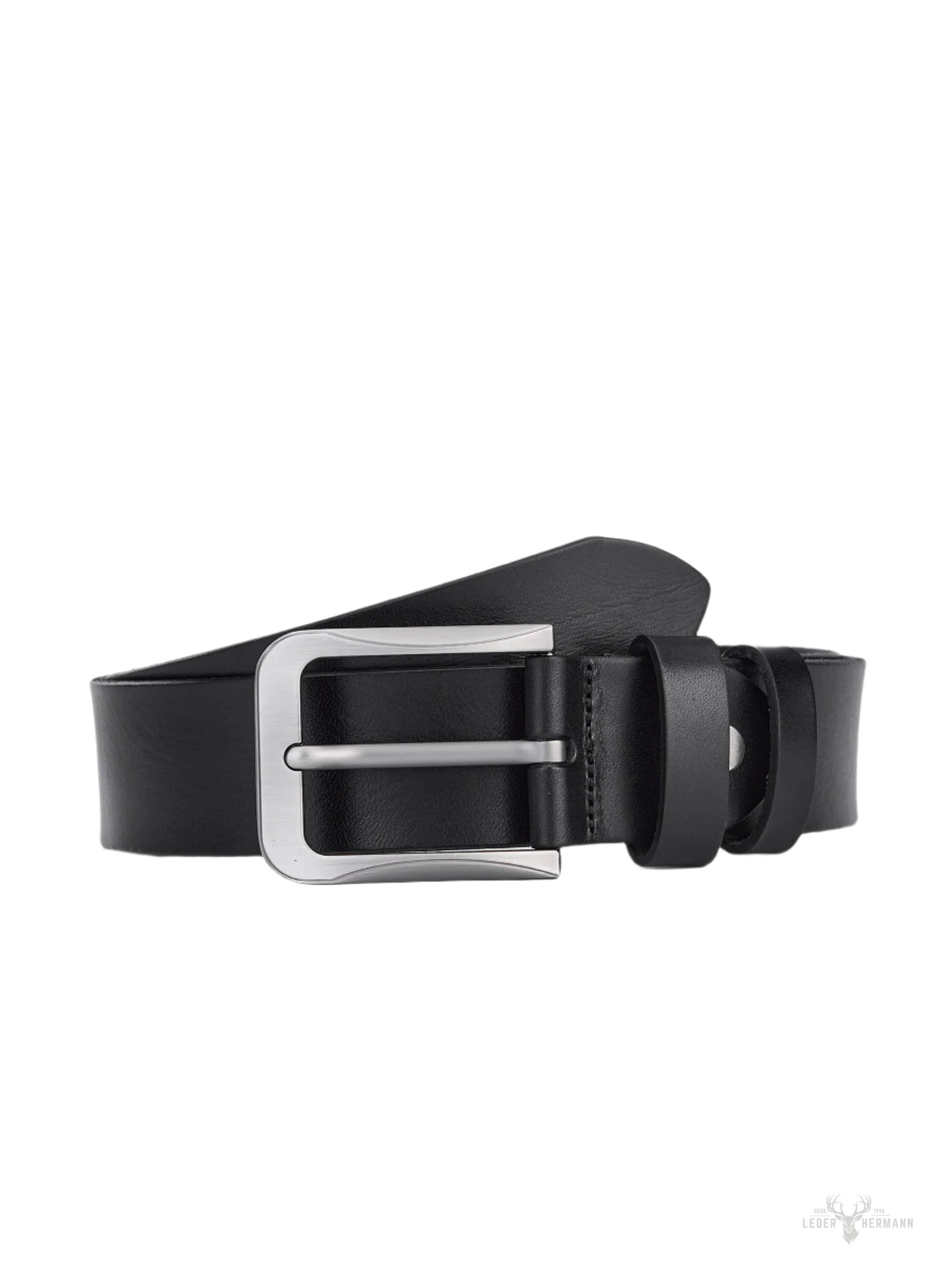 Luxe Round Leather Belt for Men - Vintage Pattern for a Timeless Look - Image 2