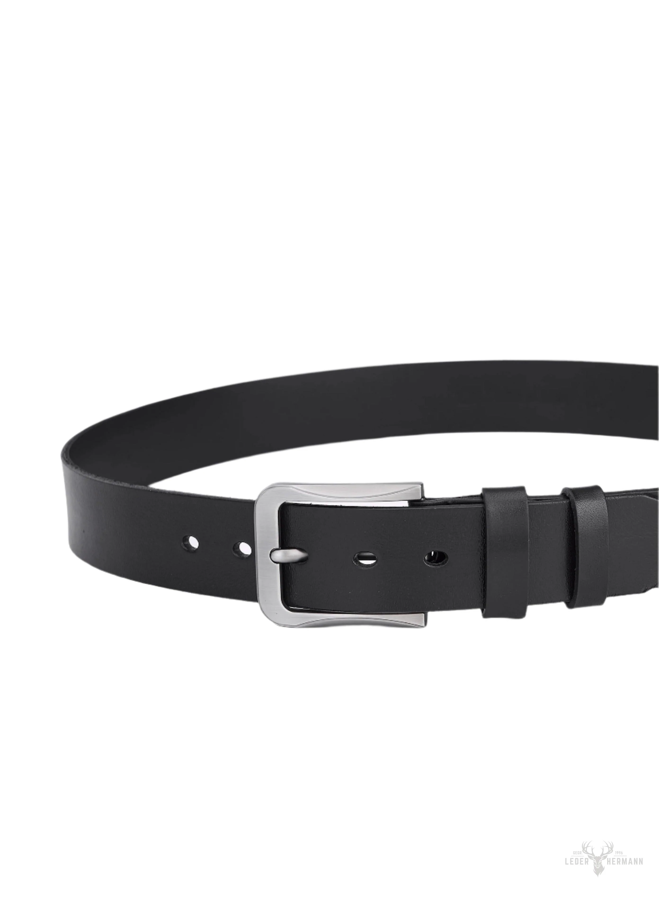 Luxe Round Leather Belt for Men - Vintage Pattern for a Timeless Look - Image 3