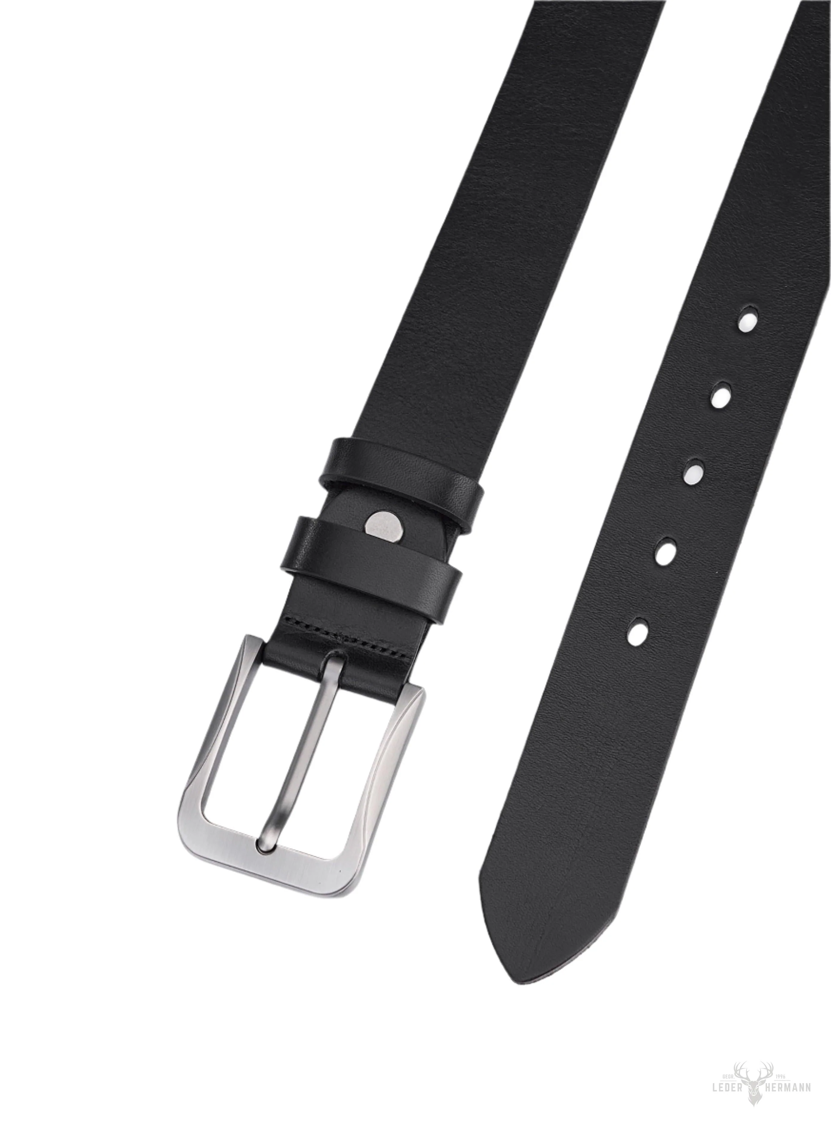 Luxe Round Leather Belt for Men - Vintage Pattern for a Timeless Look - Image 4