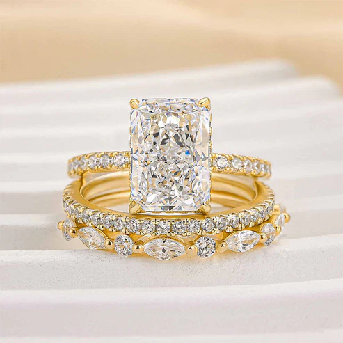 Jaily 3PC Wedding Ring Set - Image 4