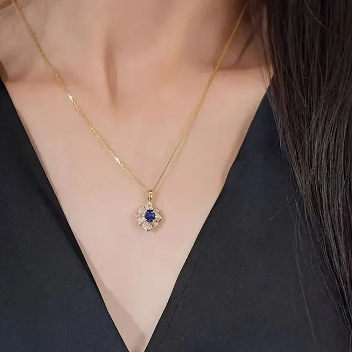Kavella Noctazure Gold Necklace - Image 3