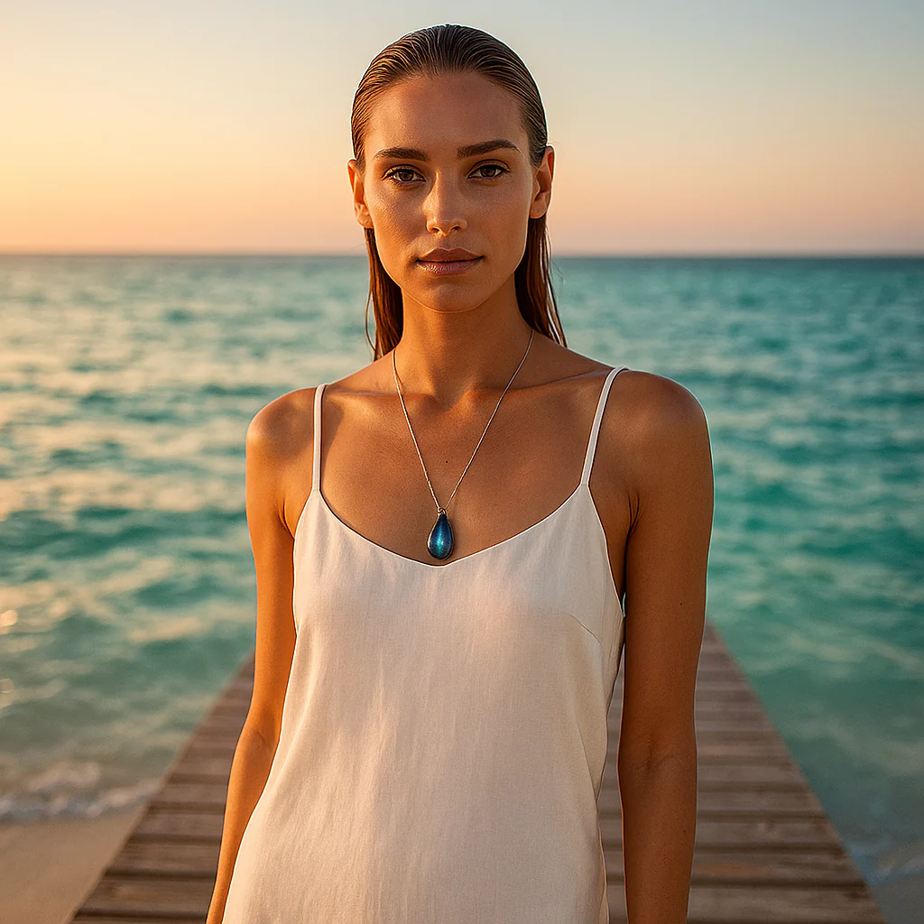 Lagoon | Necklace in labradorite - Image 2