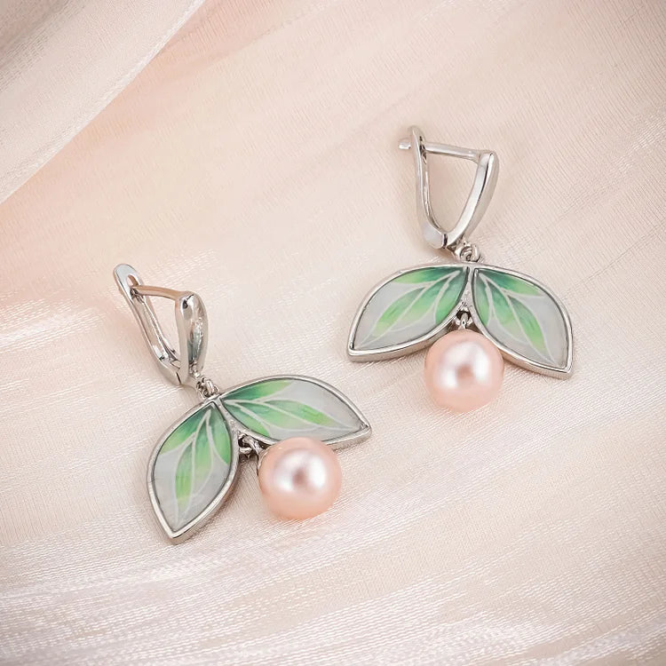 Leaf Shaped Earrings - Image 3