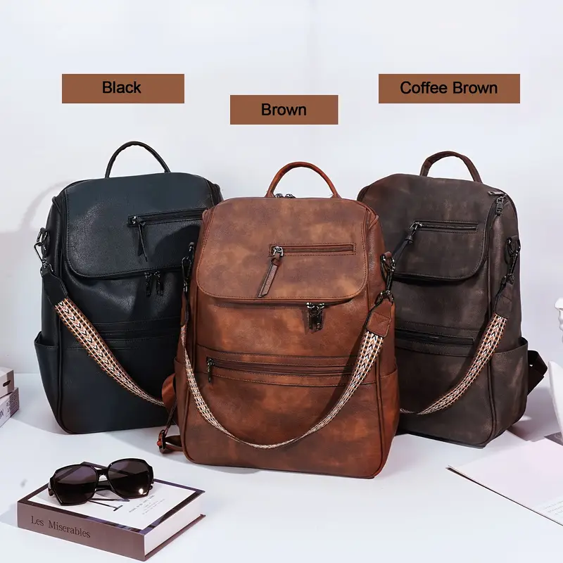 Leather Backpack For Women - Image 4