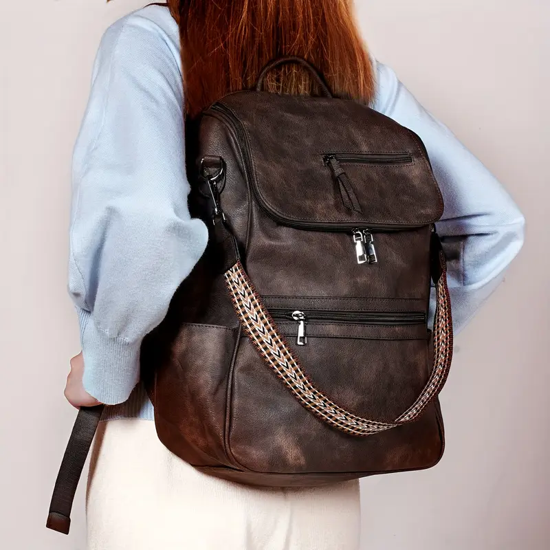 Leather Backpack For Women - Image 5