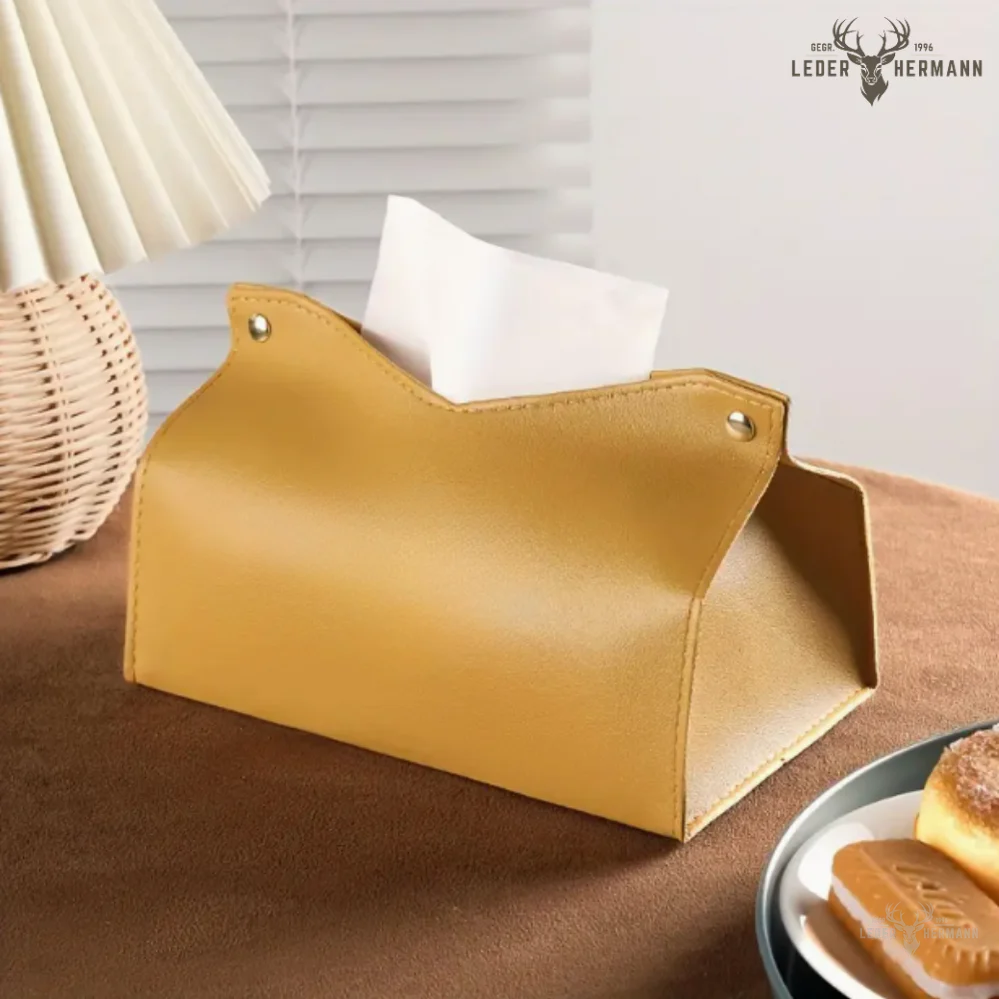 Leather Handkerchief Box - Image 2