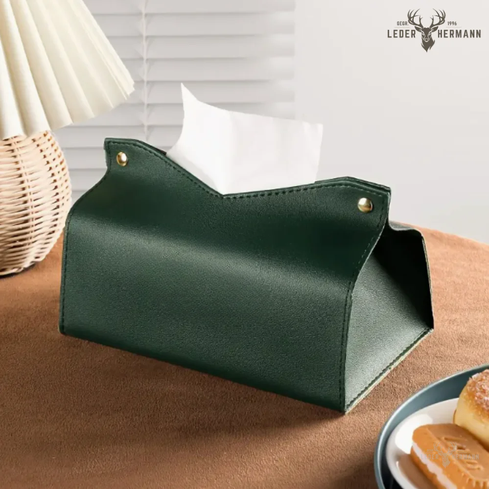 Leather Handkerchief Box - Image 3