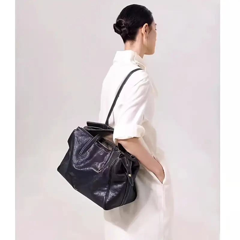Leather Tote Bag for Women Ava - Image 2