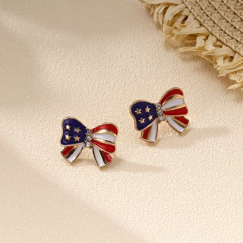 Liberty Bow of Grace Stud Earrings - Image 2