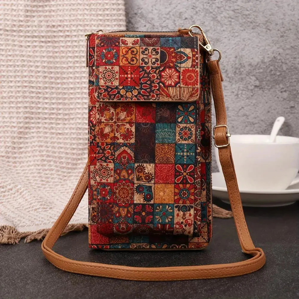 Lila Boho Floral Crossbody Wallet - Image 3