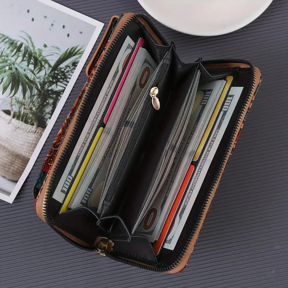 Lila Boho Floral Crossbody Wallet - Image 9