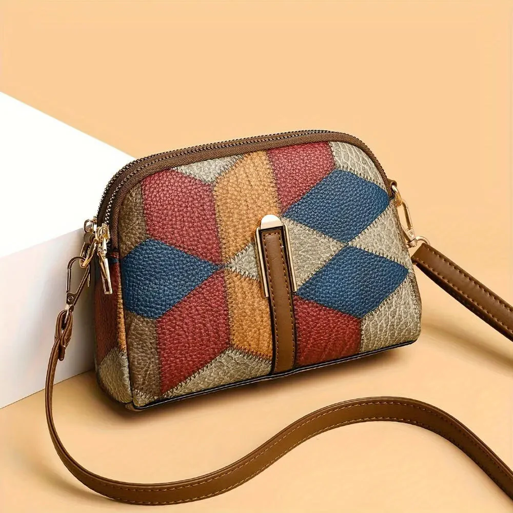 Luna Patchwork Mini Crossbody Bag - Image 10