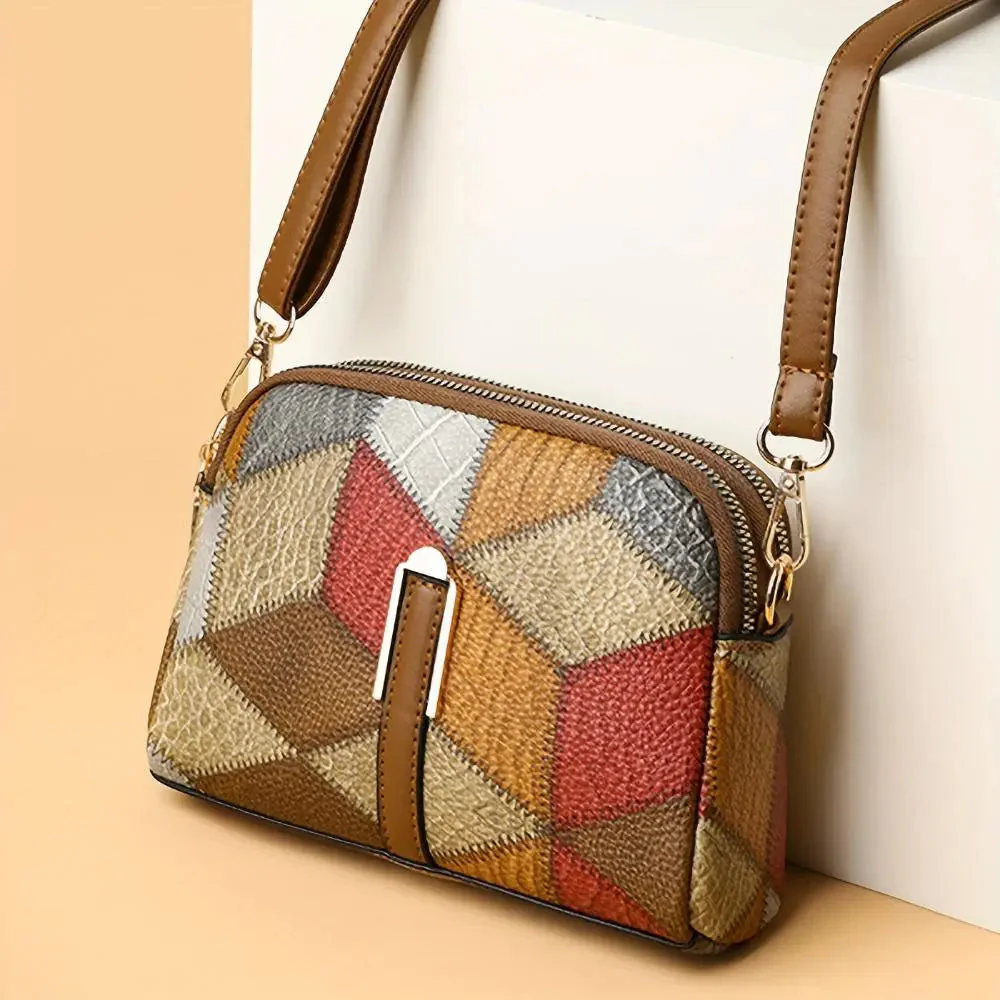 Luna Patchwork Mini Crossbody Bag - Image 11