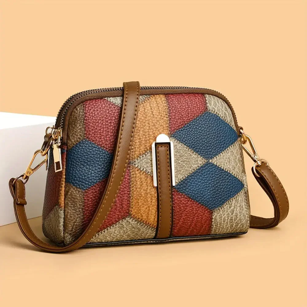 Luna Patchwork Mini Crossbody Bag - Image 3