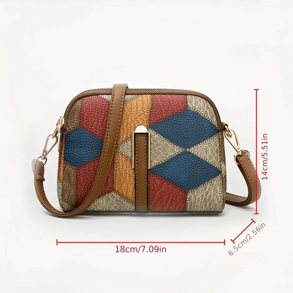 Luna Patchwork Mini Crossbody Bag - Image 7