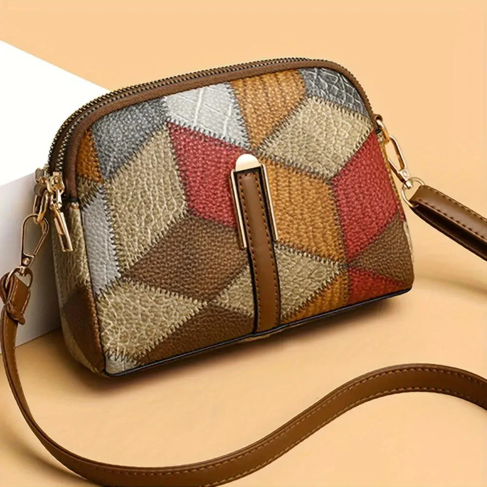 Luna Patchwork Mini Crossbody Bag - Image 9