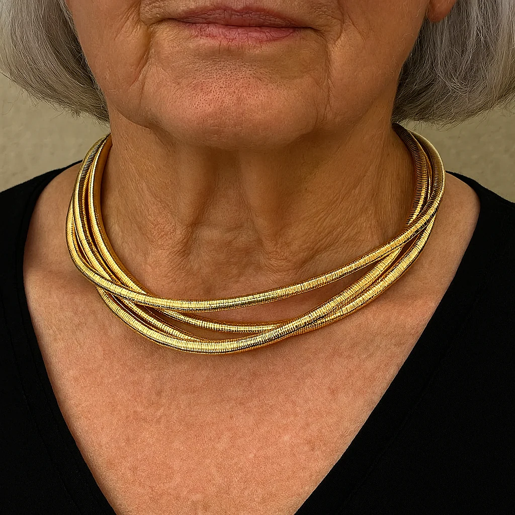 Luxe Layered Golden Chain Necklace - Image 3
