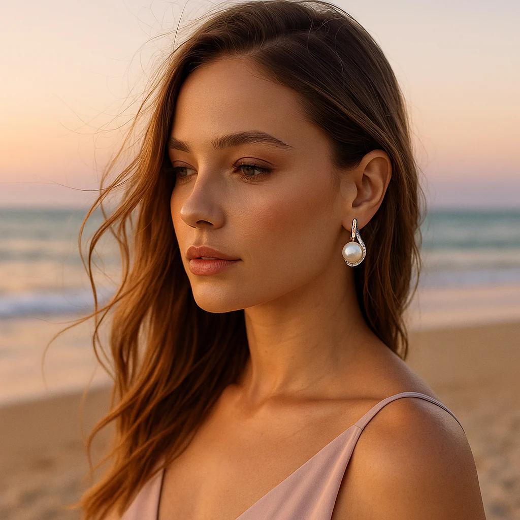 Luxe Pearl Buttoned earrings - Image 3
