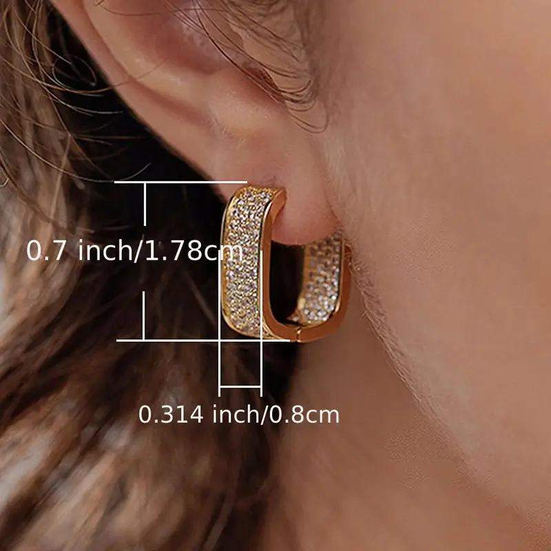 Luxury Crystal Hoop Earrings - Image 7