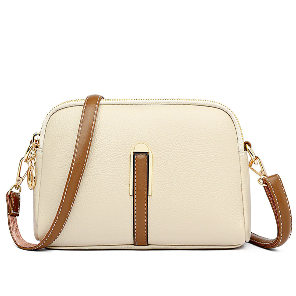 Mila Litchi Embossed Crossbody Bag - Image 2