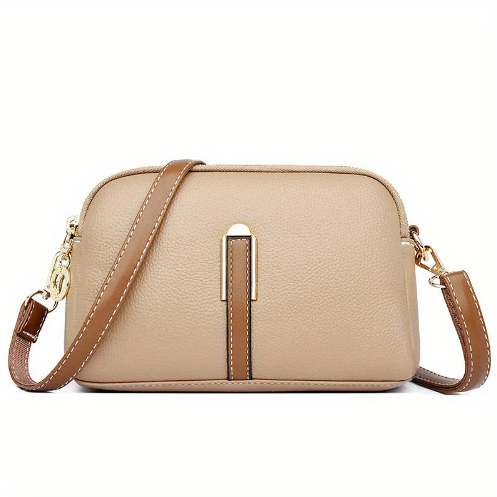 Mila Litchi Embossed Crossbody Bag - Image 3