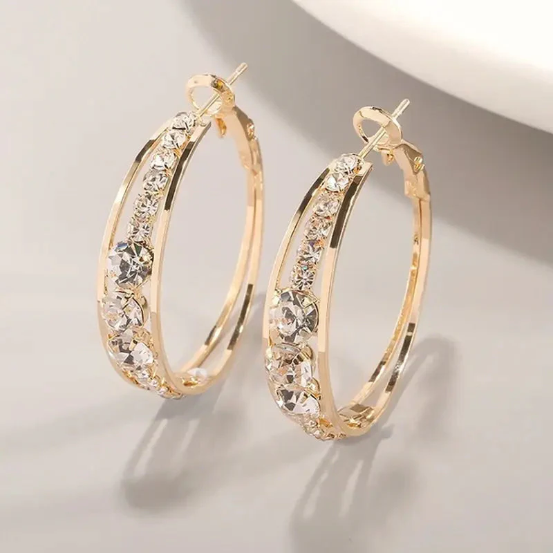 Minimal Luxe Gold-Plated Earrings - Image 2
