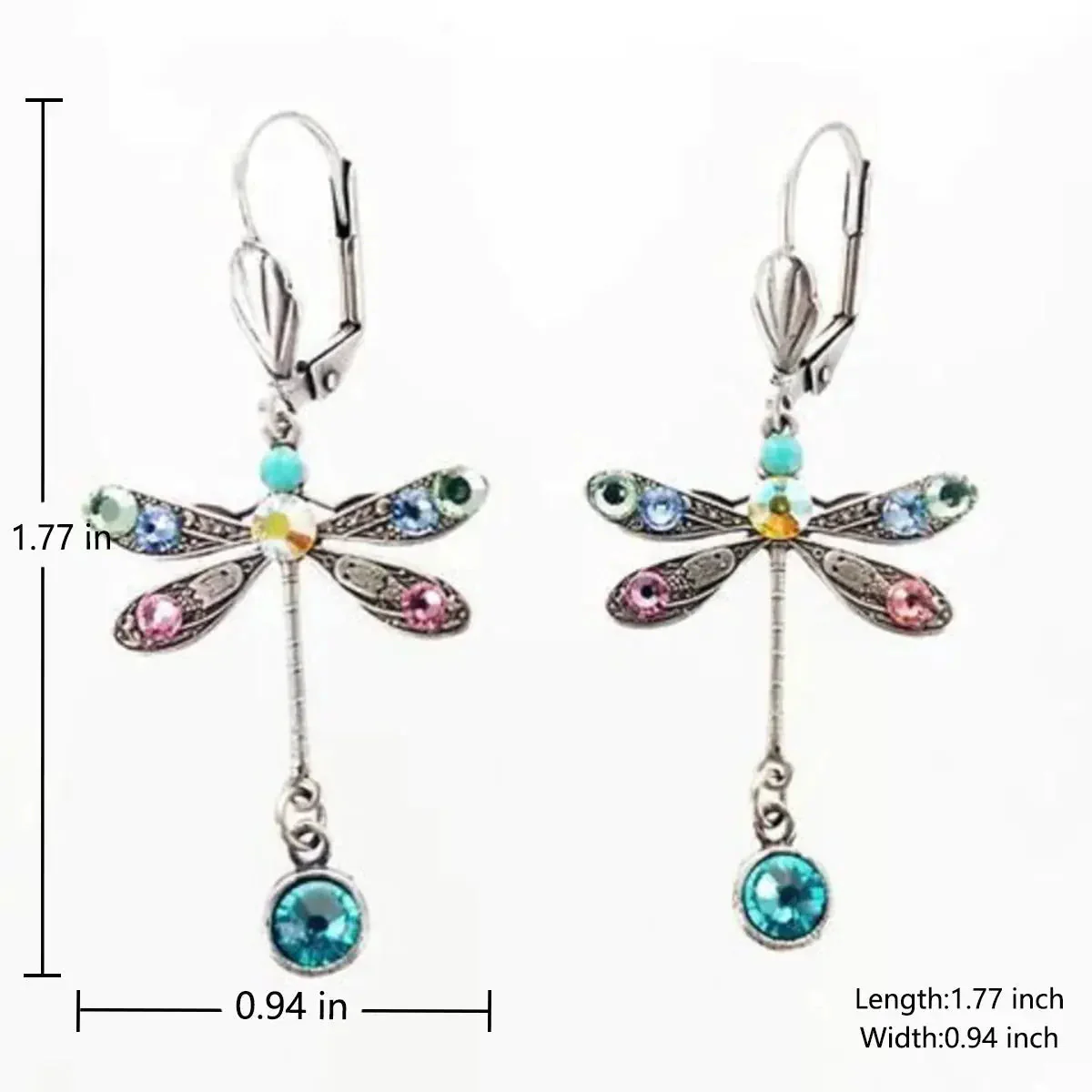 Modern Dragonfly Carved Earrings - Image 4