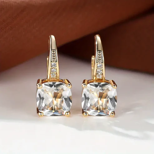 Mystic Stone Hoop Earrings - Image 2