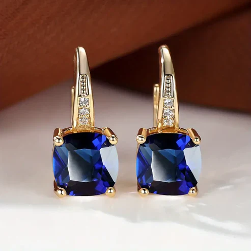 Mystic Stone Hoop Earrings - Image 5