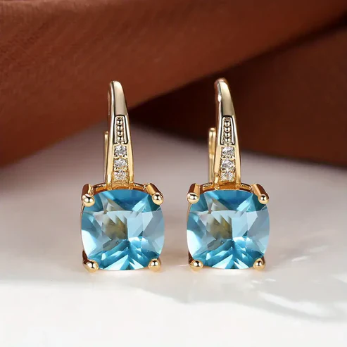 Mystic Stone Hoop Earrings - Image 9