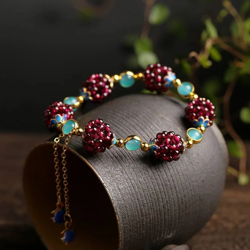 Natural Stone Berries Bracelet - Image 2