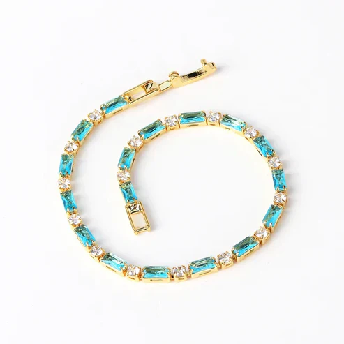 Natural Turquoise Stone Bracelet - Image 2