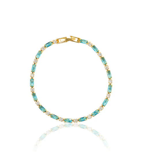 Natural Turquoise Stone Bracelet - Image 3