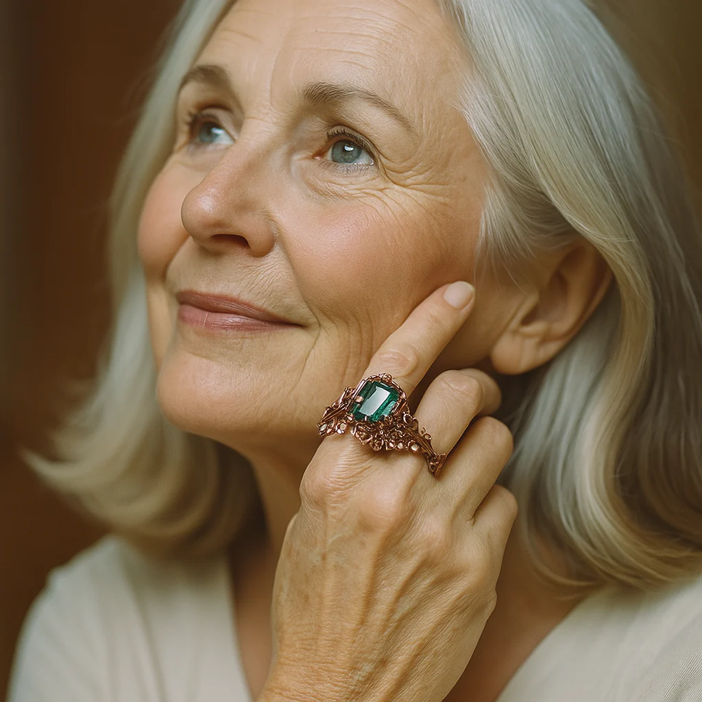 Nature Green Crystal Ring - Image 2