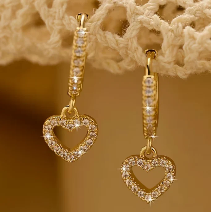 Opulent Heart of Grace Earrings - Image 2