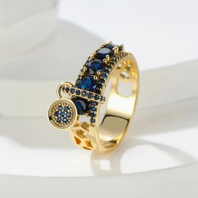 Opulent Nightfall Charm Ring - Image 2