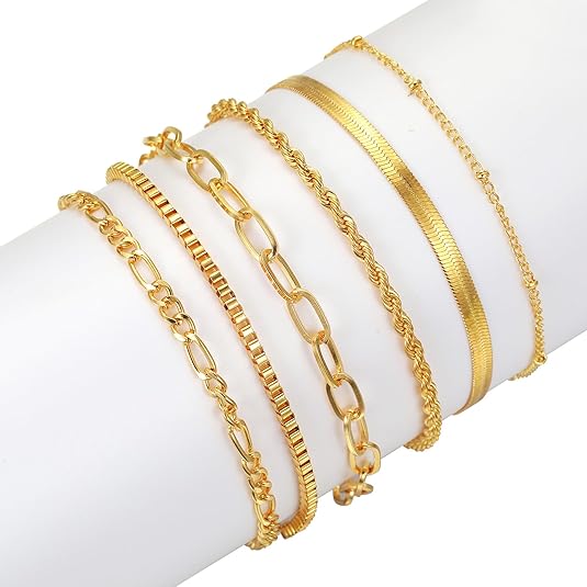 Paige | Set of 6 Multi-Layer Bracelets - Image 4