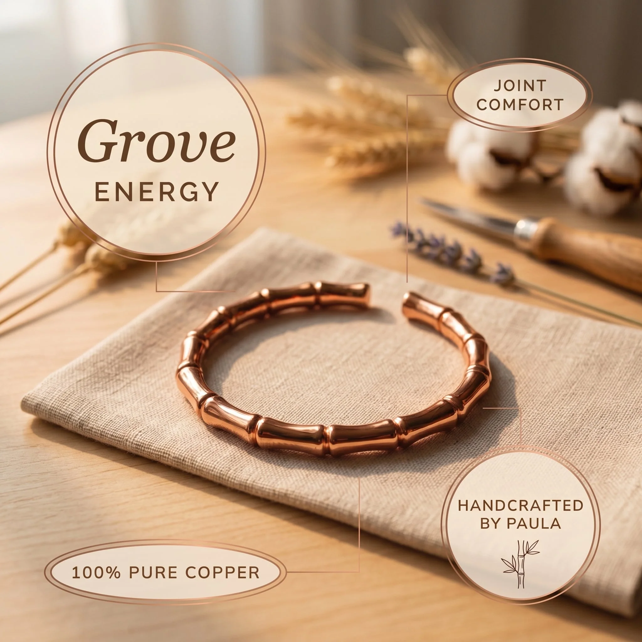 Zarino's Grove Copper Bracelet - Image 4