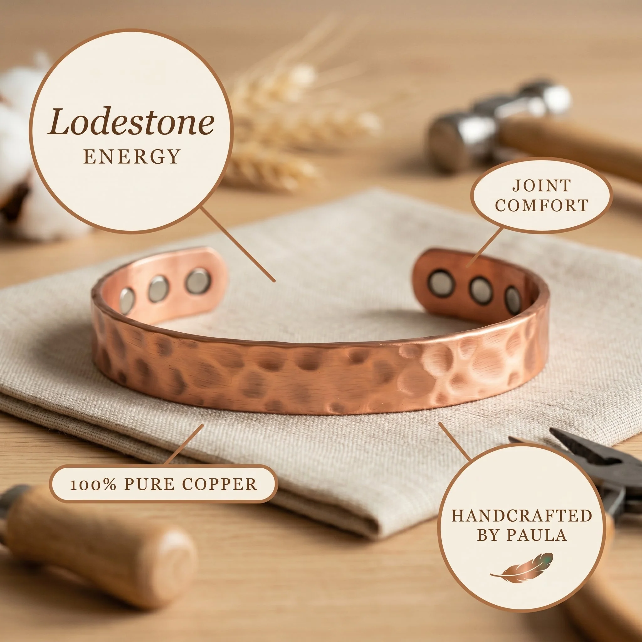 Zarino's Lodestone Copper Bracelet - Image 4
