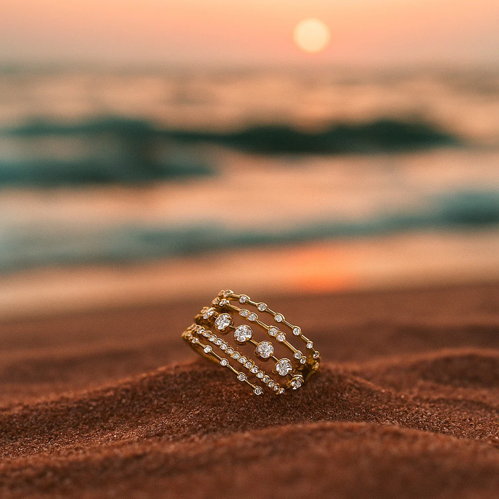 Pelagia | Set of Golden Rings - Image 2