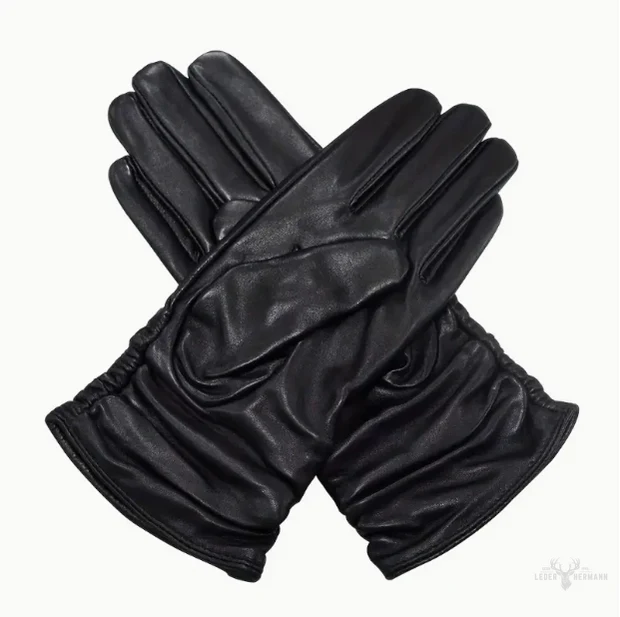 Warm leather gloves - Image 3