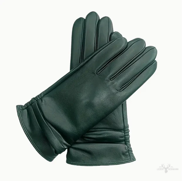 Warm leather gloves - Image 7