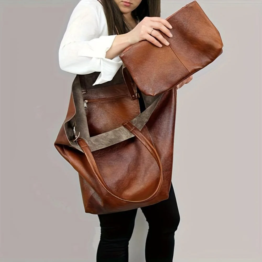 Renee’s Retro Softness | Large Capacity Tote Bag - Image 4
